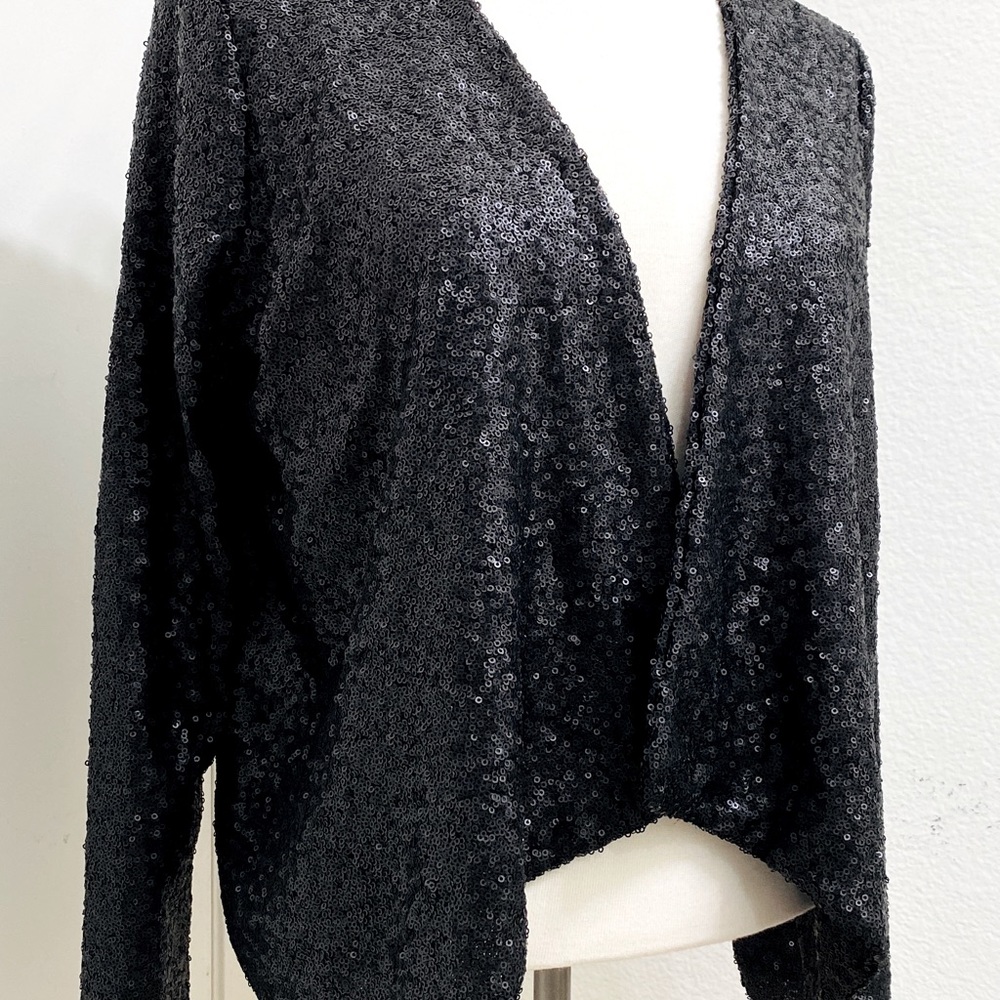 Amuse Society black sequin Jacket Cardigan